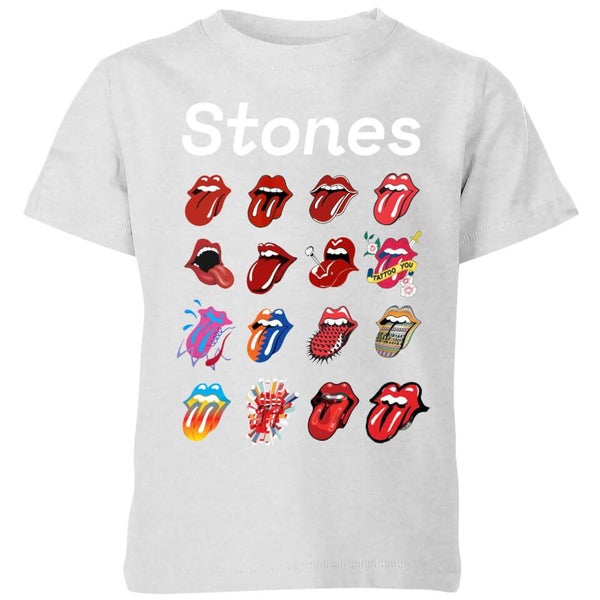 Rolling Stones No Filter Tongue Evolution Kids T Shirt Grey IWOOT UK