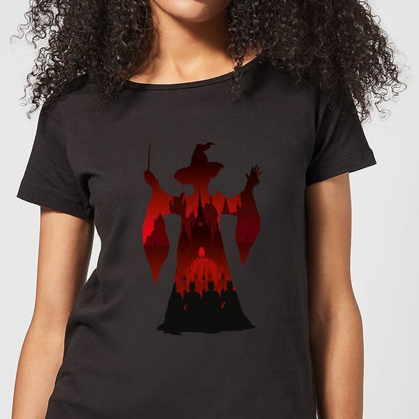 Harry Potter McGonagall Silhouette Women’s T-Shirt – Black