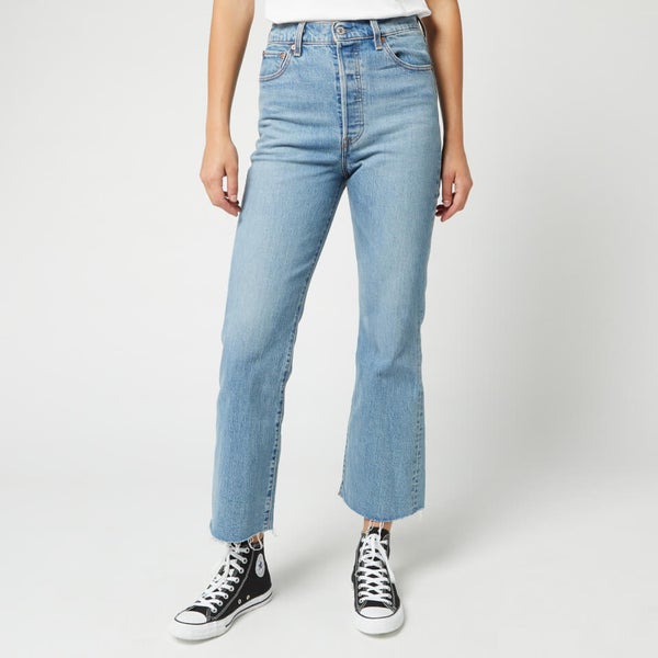Ribcage cropped flare women's jeans hot sale