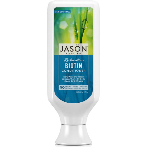 JASON Hair Care Biotin and Hyaluronic Acid Conditioner 454g LOOKFANTASTIC