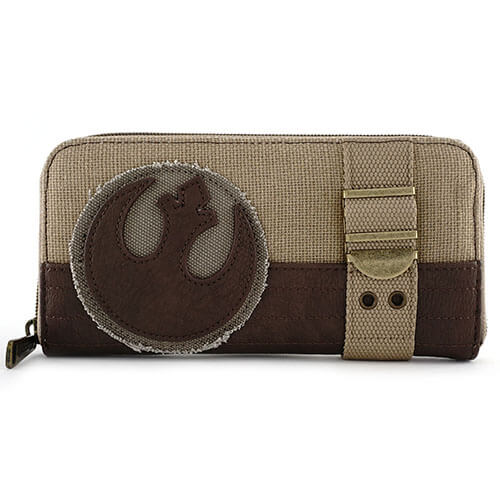Loungefly Star Wars Rebel Canvas Wallet Merchandise Zavvi US