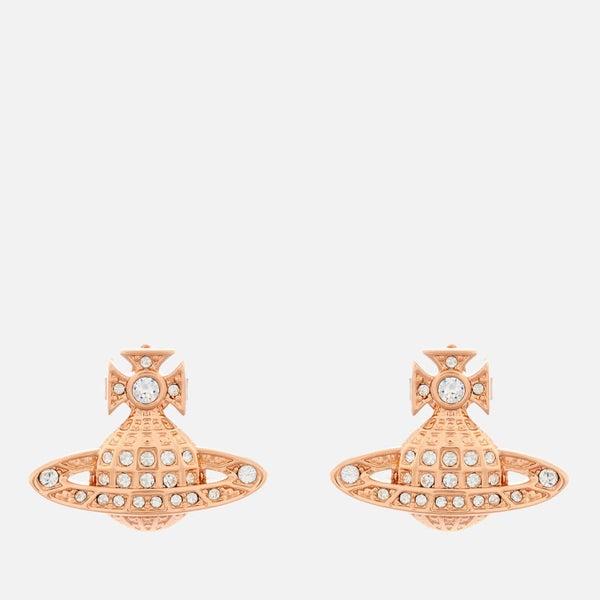 Vivienne Westwood Women's Minnie Bas Relief Earrings - Pink Gold Crystal