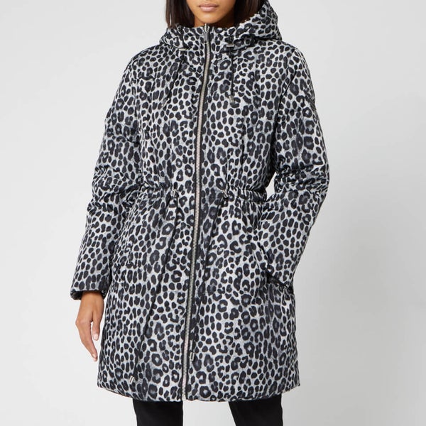 MICHAEL MICHAEL KORS Women's Cheetah Reversible Puffer Coat - Gunmetal ...