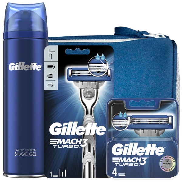 Gillette Mach3 Turbo New Shaving Kit for Men Gillette UK