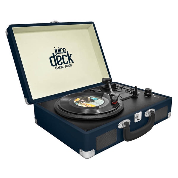 Juice Deck Suitcase Vinyl Record Player IWOOT UK