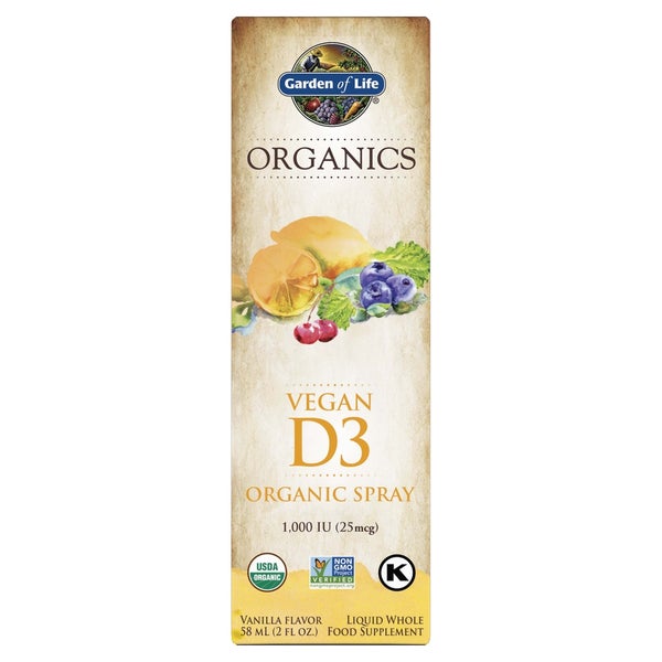 Organics Vegan D3 Spray Vanilla Garden of Life UK