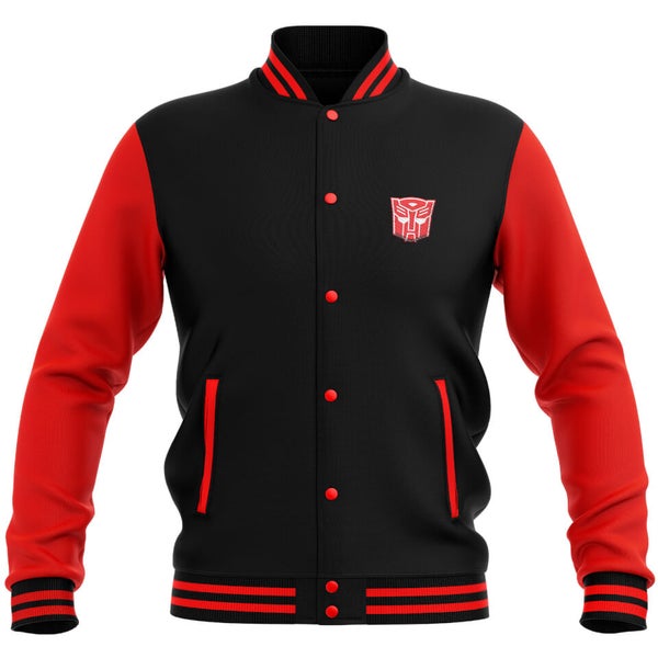 Transformers Autobot Varsity Jacket Black / Red Clothing Zavvi UK