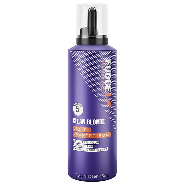 Purple Hair Mousse Clean Blonde Violet Xpander Foam Fudge Professional