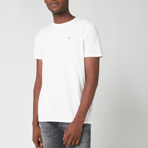 Tommy Jeans Men's Original Triblend T-Shirt - Classic White | TheHut.com