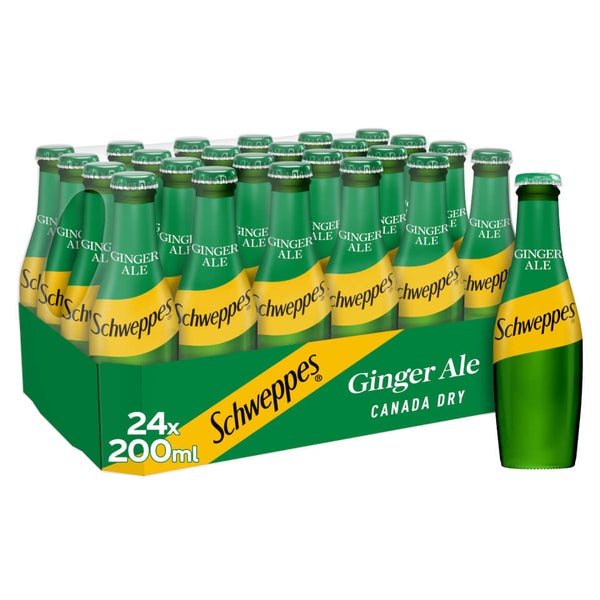 Schweppes Ginger Ale Canada Dry 24 x 200ml Your Coca Cola