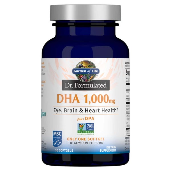 DHA 1000mg 30 Softgels Garden of Life AU