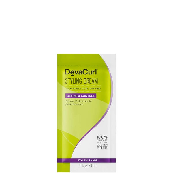 DevaCurl Styling Cream Touchable Curl Definer 28ml LOOKFANTASTIC