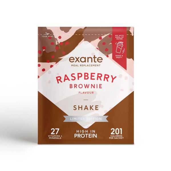 Meal Replacement Box of 7 Raspberry Brownie Shake Luxury Meal