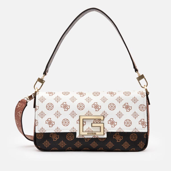 Guess Women's Brightside Shoulder Bag Peony Logo Multi 免邮