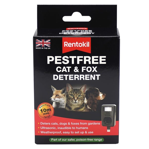Rentokil Pestfree Cat and Fox Deterrent 10m range Homebase