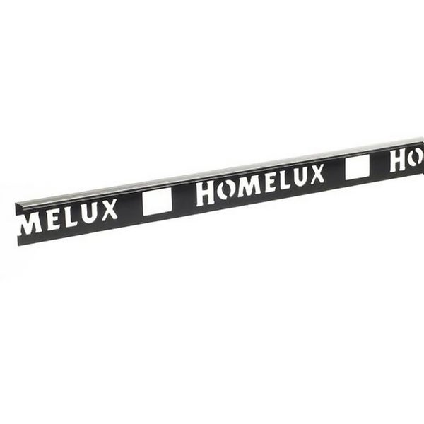 Homelux 8mm Straight Edge Tile Trim Gun Metal Grey 1.83m Homebase