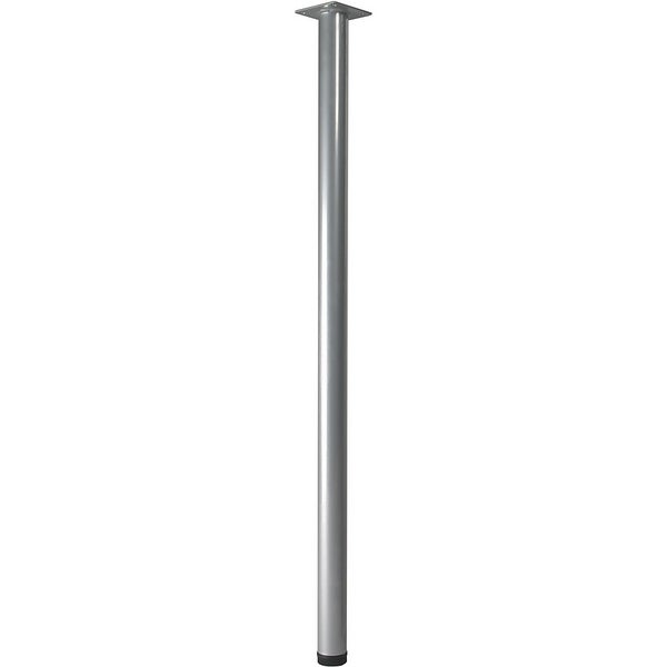 Rothley Table Leg Silver Effect 32 x 700mm Homebase