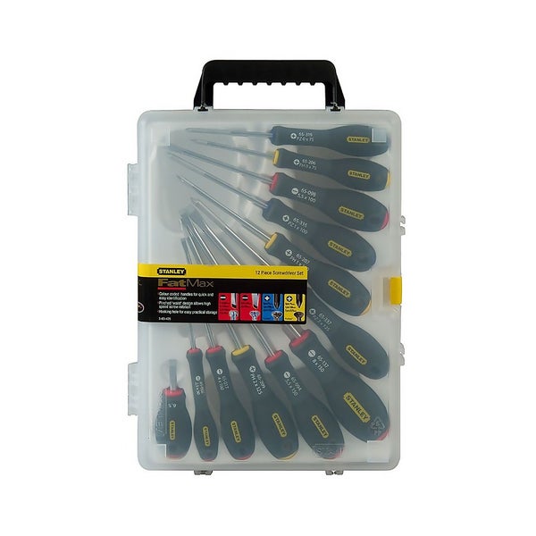 Stanley Fatmax Screwdriver Set 12 Piece Homebase