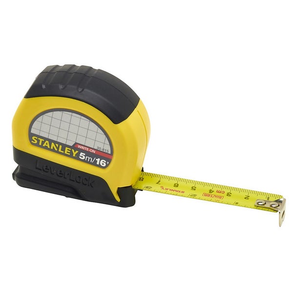 Stanley 5m Leverlock Tape Measure Homebase