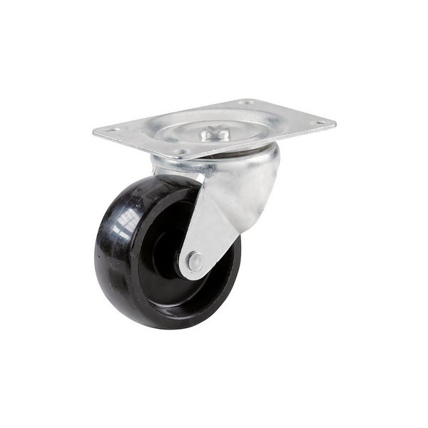 Single Wheel Castors with Plate Fitting 4 Pack Homebase
