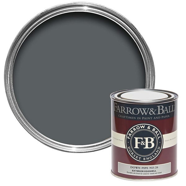 Farrow & Ball Exterior Eggshell Paint Down Pipe 750ml Homebase