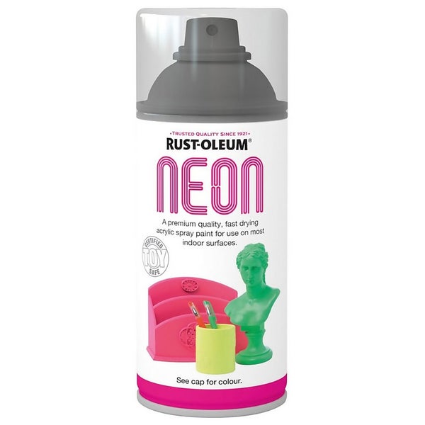 RustOleum Neon Paint Green Spray 150ml Homebase