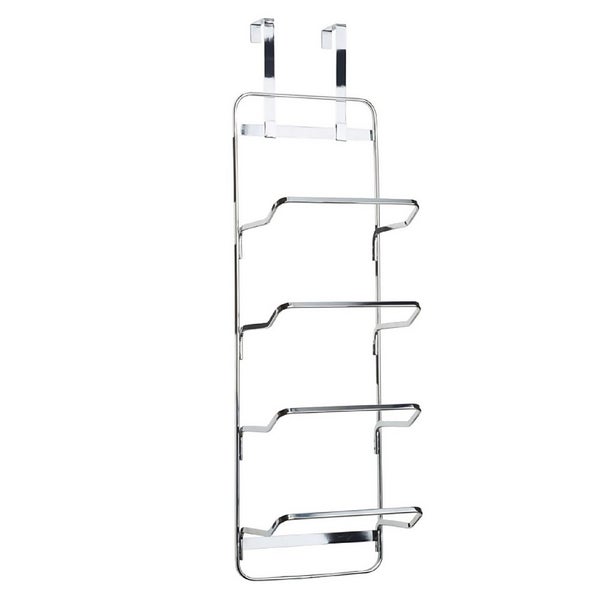 Croydex HookOver Door Towel Rack Chrome Homebase