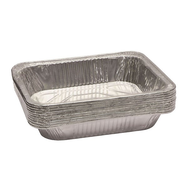 Offer Homebase Pack of 10 BBQ Buddy Aluminium Drip Trays