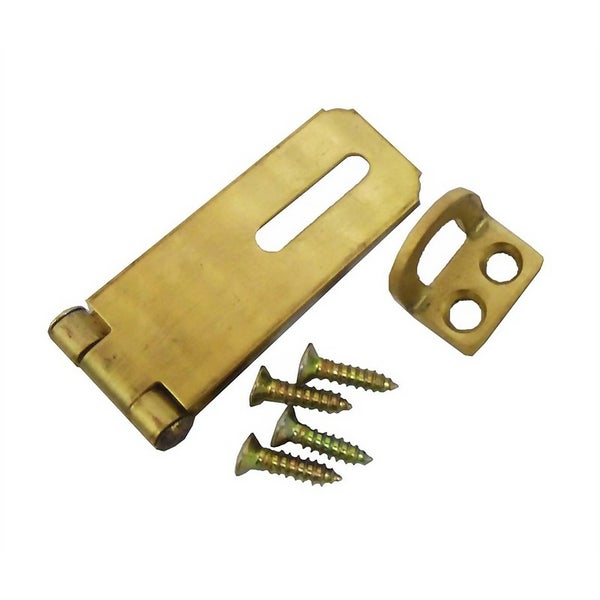 Hasp & Staple Brass 50mm x 1 Homebase