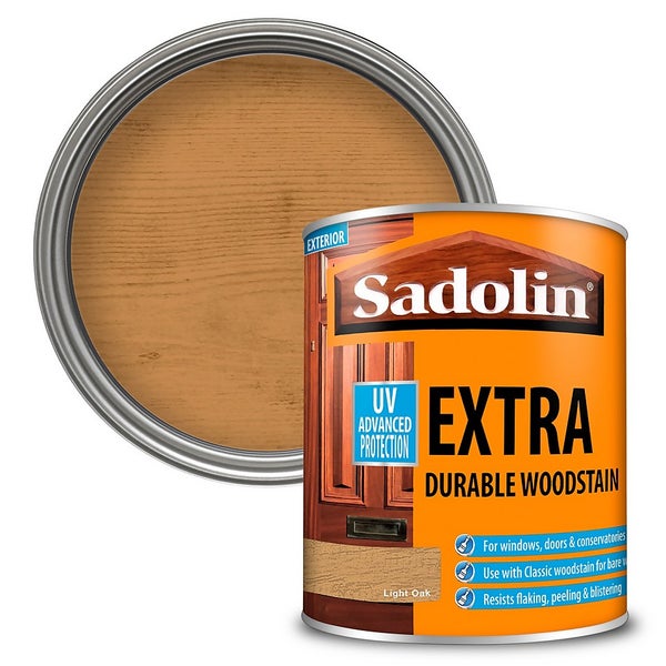 Sadolin Extra Durable Woodstain Light Oak 750ml Homebase