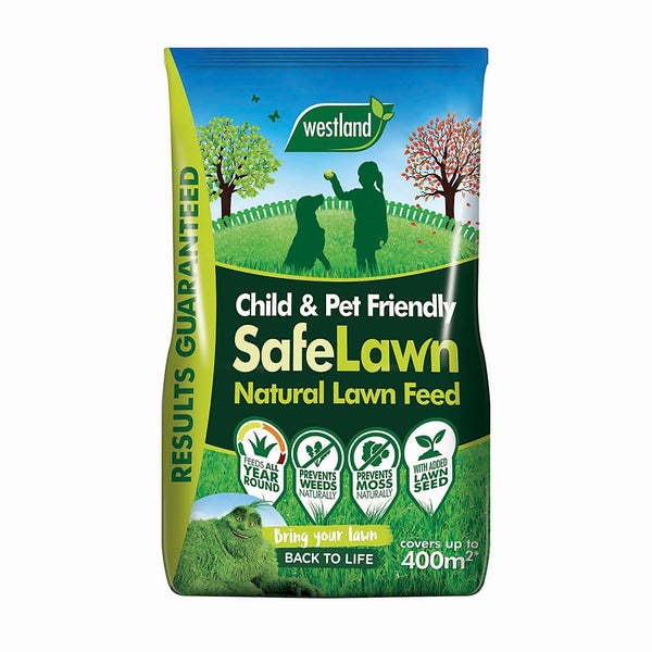 Westland Safe Lawn Natural Lawn Feed 400m2 Homebase