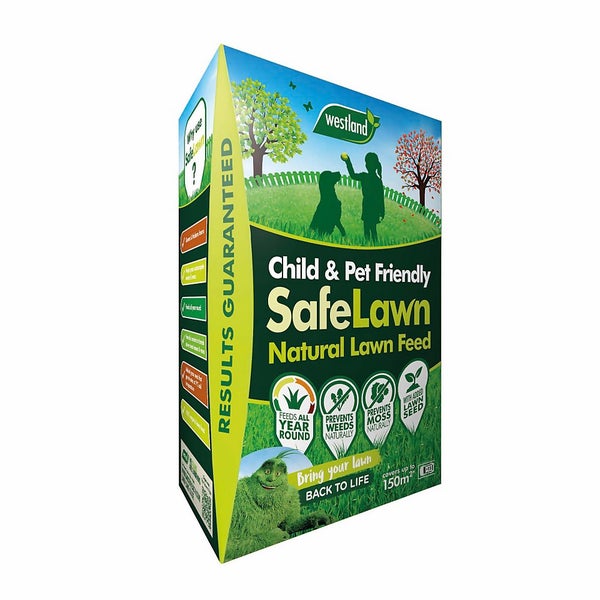 Offer Homebase Westland Safe Lawn Natural Lawn Feed 150m