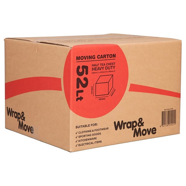 52L Moving Box Heavy Duty Homebase