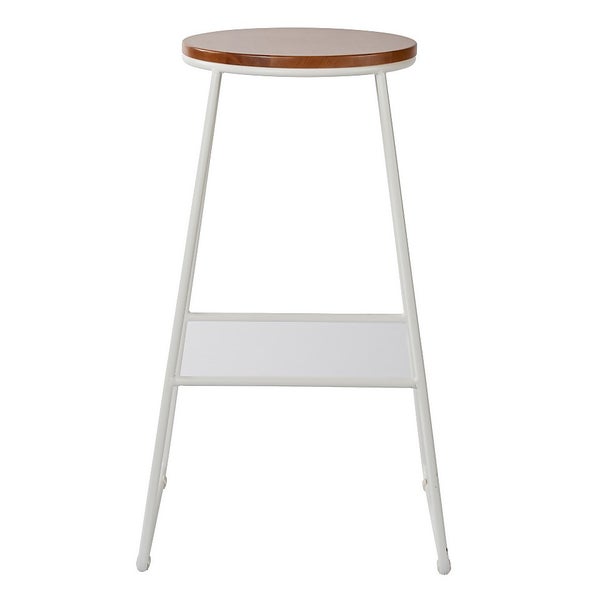 Large Bar Stool White Homebase