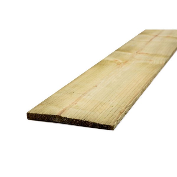 Metsa Feather Edge Fence Board Green Wood Fencing Slat 1.8m (11mm x