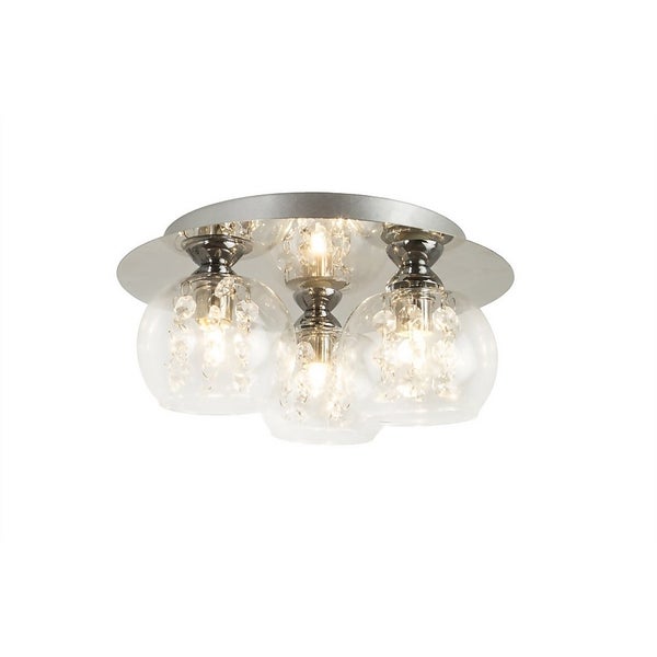 Offer Homebase Light Boutique Isabella 3 Light Flush Fitting