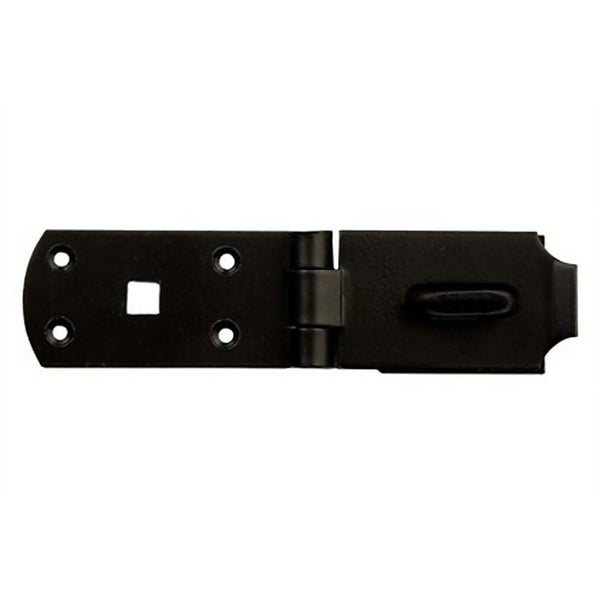 Heavy Duty Hasp & Staple Black 125mm Homebase