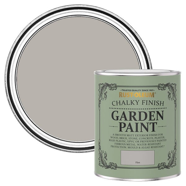 RustOleum Garden Furniture Paint Flint 750ml Homebase