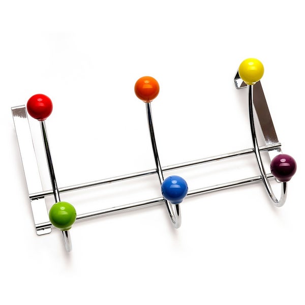 Coloured Ball Over The Door Coat Hook Homebase