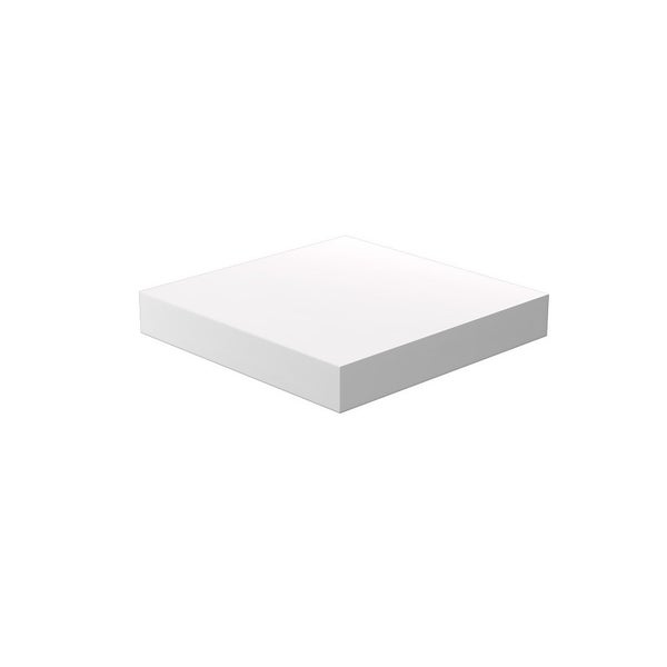 Floating Shelf White Matt 235 x 235 x 38mm Homebase