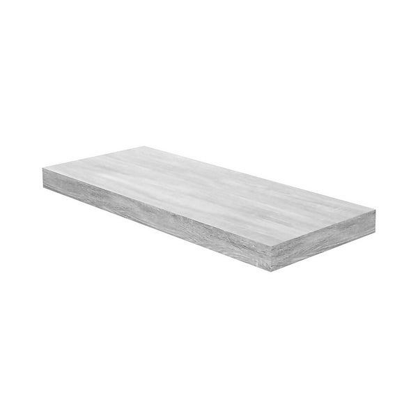 Floating Shelf Grey Oak 600 x 240 x 38mm Homebase