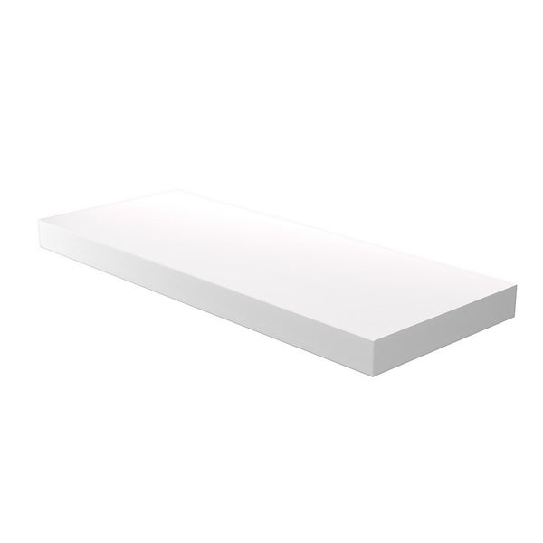 Offer Homebase Mdf Matt White Floating Shelf 600 x 240