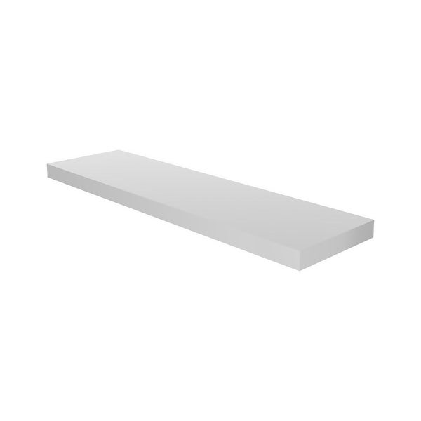 Floating Shelf White Gloss 900 x 240 x 38mm Homebase