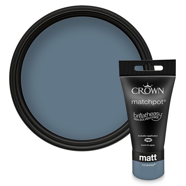 Crown Walls & Ceilings Matt Emulsion Paint Runaway Tester 40ml Homebase