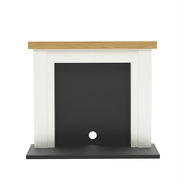 Hanson Surround White Country Oak Top Fire Surround Homebase