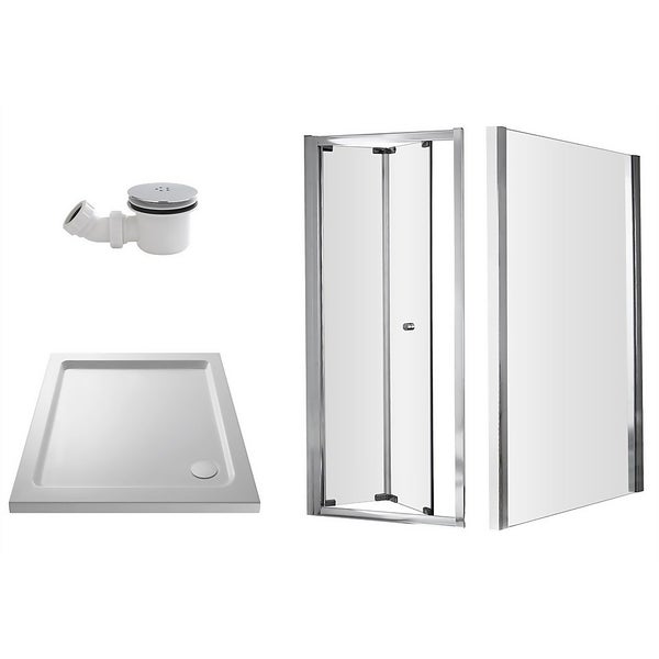 Balterley BiFold Shower Enclosure Package 800mm Homebase