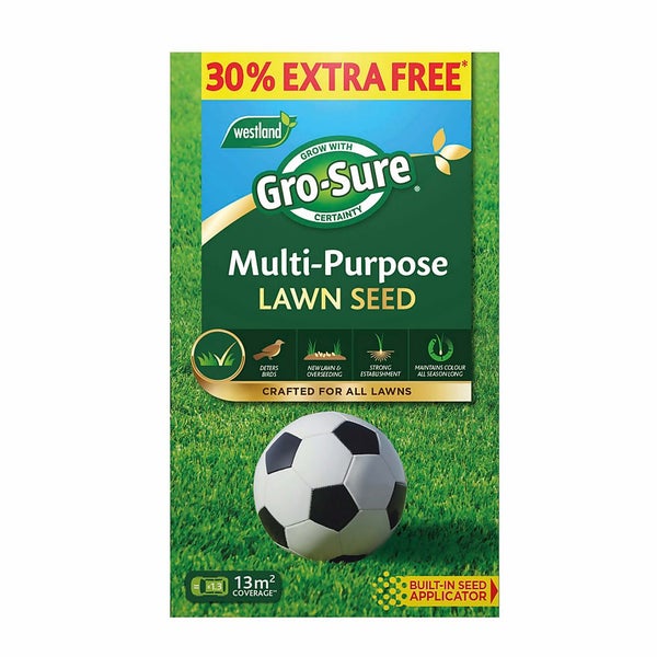GroSure Multi Purpose Lawn Seed 13m2 Homebase