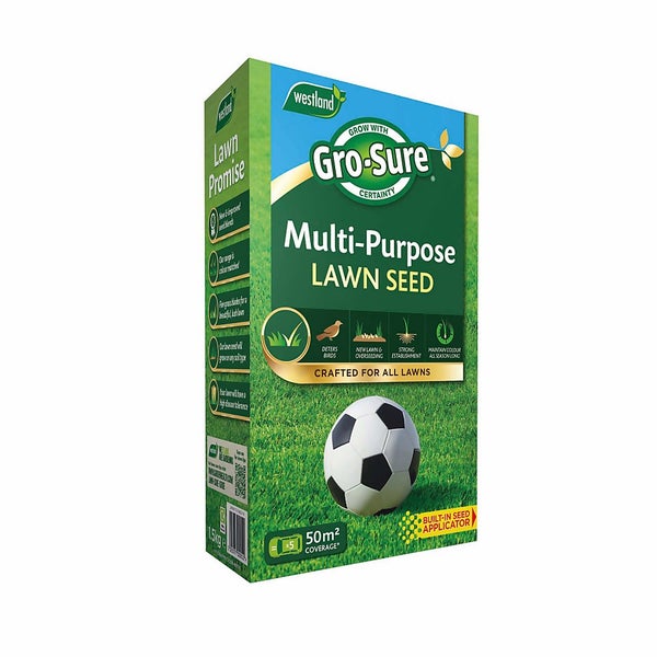GroSure MultiPurpose Lawn Seed 50m² Homebase