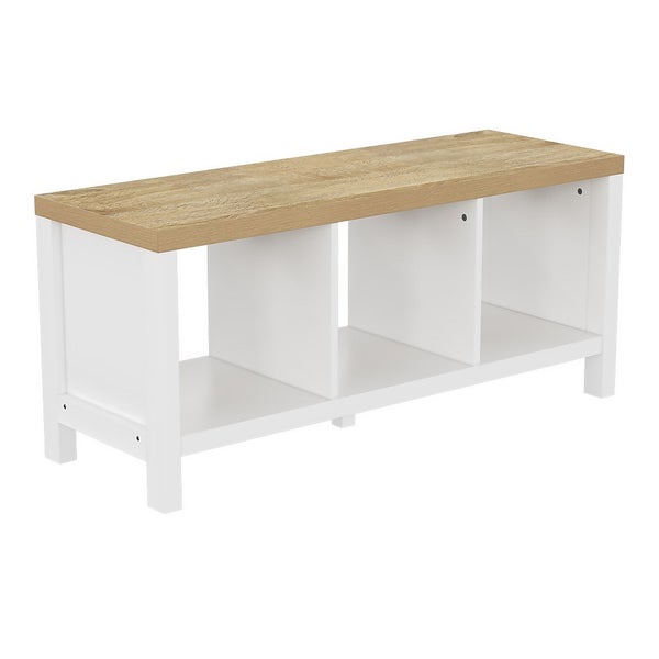 Clever Cube 1x3 Storage Unit with Legs White Homebase