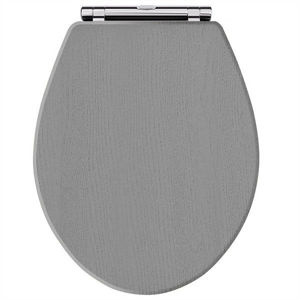 Balterley Harrington Elongated Toilet Seat Grey Homebase
